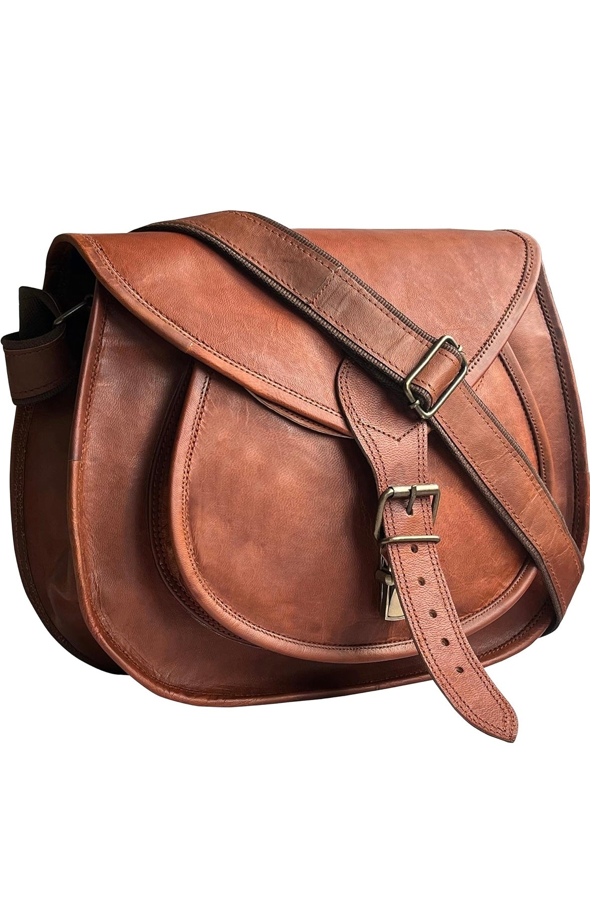 Leather Saddle Bag