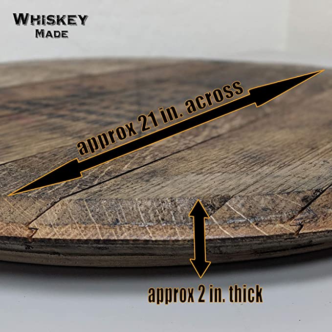 Bourbon Barrell Head - Authentic Distillery Stamped - Lazy Susan